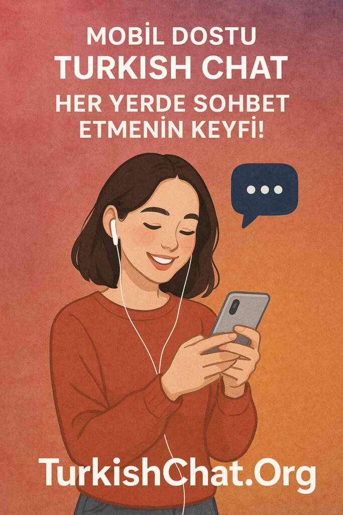 Mobil Dostu Turkish Chat Her Yerde Sohbet Etmenin Keyfi!